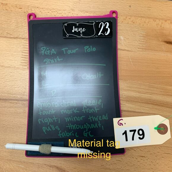 PGA Tour Golf Polo Shirt Mens L Large Cobalt Blue Knit Lightweight Performance - Picture 13 of 14